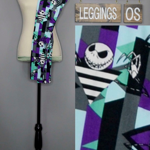 LuLaRoe Pants - Lularoe Disney Nightmare Before Christmas OS Leggi